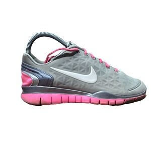 Nike Training Free Fit 2 Pink Gray Women's Size 6‎ Shoes Sneakers 487789-003